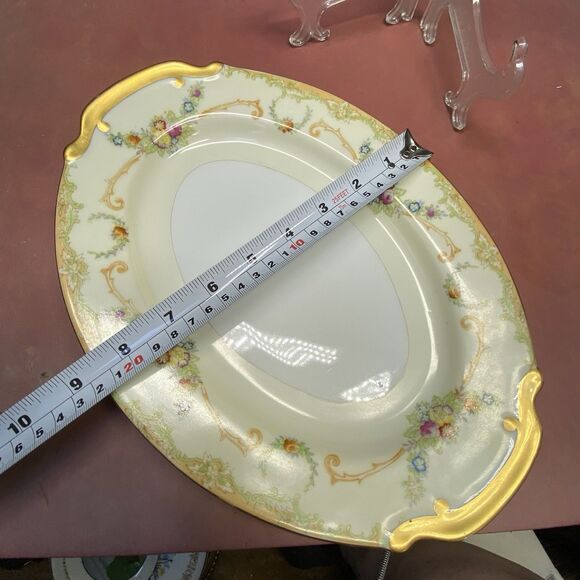 Empress China Floral Gold Trim Oval Platter 12" X 8.5" Hand-painted Japan Vtg - Picture 8 of 8